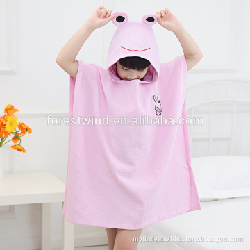 Two Side Cotton Printing Children Animal Hooded Towel